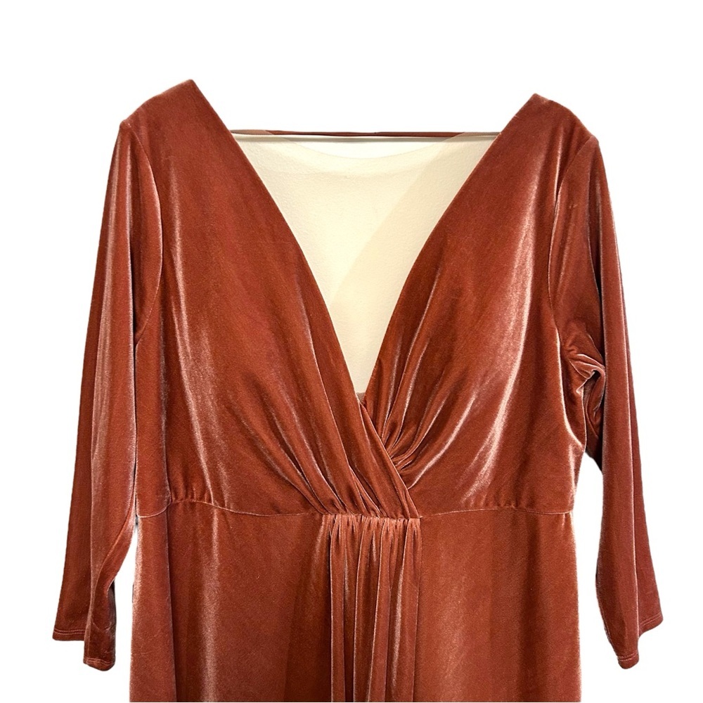 Anthropologie jenny yoo 20 Ryland open back velvet bridesmaid dress maxi long - Picture 7 of 13